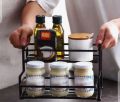 2-Layer Metal Spice Rack Organizer for Kitchen Accessories By F&A Salers. 