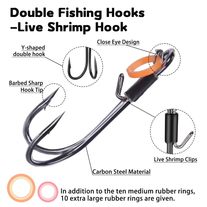 9KM%20Live%20Shrimp%20Hooks%2010~15Pcs%20Double%20Hook%20Live%20Shrimp%20Holder%20Hook%20Corrosion%20Resistant%20for%20Saltwater%20Freshwater%20-%20Image%203