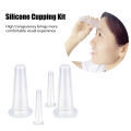 Facial Cupping Set 4pcs Silicone Massage Vacuum Suction White Cupping Therapy Set for Cosmetic Home Use Vacuum Cupping Cup Set. 
