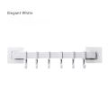 Kitchen Hook Rack No-Drill Hanging Rod Strong Adhesive Bathroom Wall Hook Towel Rack.