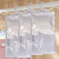 1-10PCS Reusable Moisture Absorber Bags Empty Bag With Hook Hanging Dehumidifier Bags For Room Wardrobe, Bathroom, Basement.