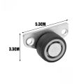 8/1PCS Mini Side Mount Caster Wheels Silent  Furniture Casters Directional Cartwheels For Trolley Drawer Kitchen Cabinets. 