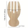 Handcrafted Wooden Salad Spoon Set - Natural Teak Stirring Utensil for Soup, Mixing, Non-Scratch & Eco-Friendly Kitchen Tool. 