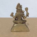Brass Hindu God Statue For Home Decorations - 11 cm - 590 gm. 