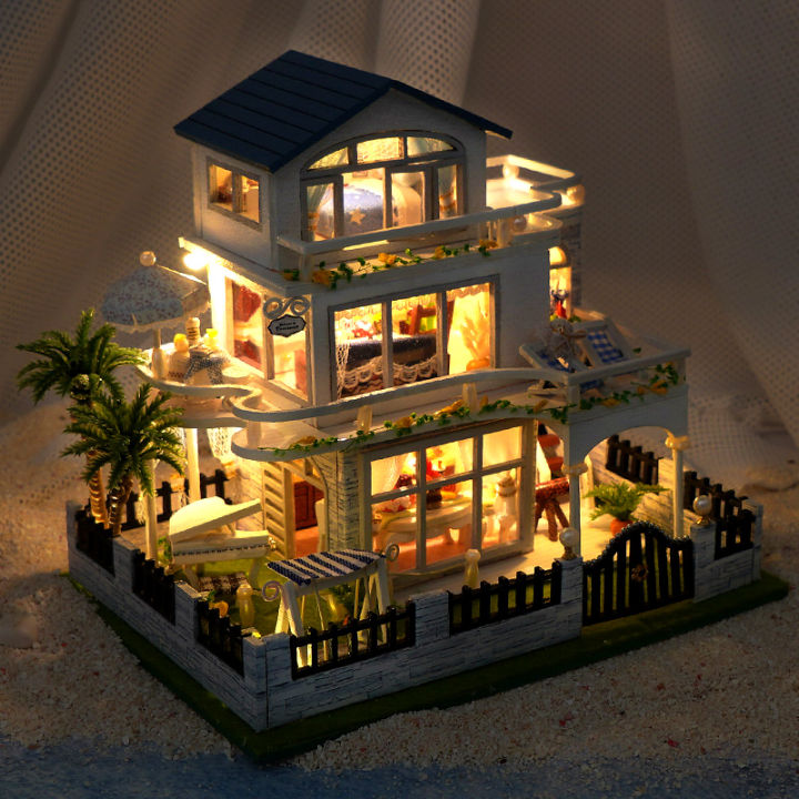 NEW%20DIY%20Wooden%20Mini%20Seaside%20Villa%20Miniature%20Building%20Kits%20Doll%20Houses%20With%20Furniture%20Casa%20Dollhouses%20for%20Friends%20Birthday%20%20-%20Image%205