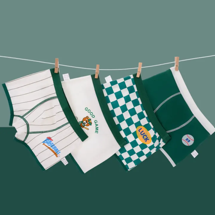 4pcs%20Children's%20Underwear%20for%20Boys%20Cotton%20Cute%20Dinosaur%20Shorts%20Panties%20Fashion%20Teenage%20Breathable%20Soft%20Boxers%20Toddler%20Underpants%20-%20Image%204