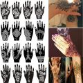 6 piece Arabian Design Mehendi sticker Large size.