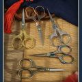 1PC Sewing Scissors Stainless Steel Retro Embroidery Tailor Scissors Dressmaker Shears Fabric Cutter DIY Sewing Accessories. 