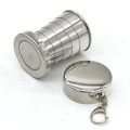 Outdoor Portable Outdoor Camping Portable Metal Stainless Steel Telescopic Cups Folding Cups Drinks Cups..