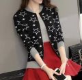 Women Clothes Jackets Fashion Coat Female Pentagram Printing Zipper Casual Top. 