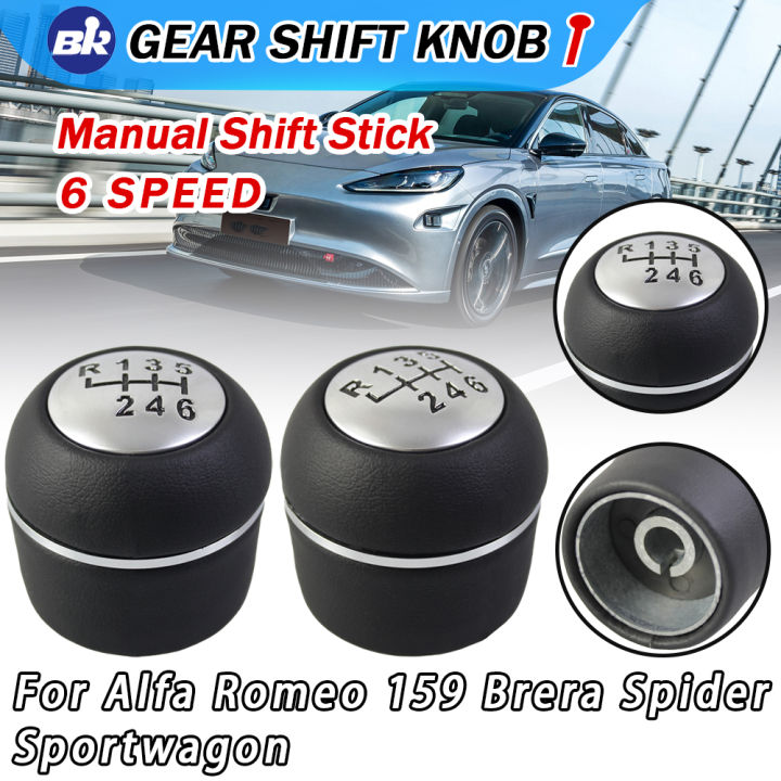 Gear Shift Knob Manual 6 Speed Transmission Transfer Gear Shift HandBall For Alfa Romeo 159 Brera Spider Sportwagon