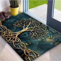 VIKAMA Tree Of Life Welcome Floor Mat Foyer Entrance Carpet Home Decor Living Room Bedroom Carpet Home Decor. 