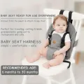 Travel Harness Seat For Baby High Chair, Safety Harness Chair Accessory For Baby Feeding, Portable Fabric Harness Toddler Chair. 