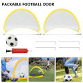 2Pcs Football Goals Portable Lightweight Goal Set for Training and Pickup Games Sports Foldable Pop-Up Dome Shaped Goals.