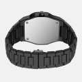 Trendy Roman Black Carbon Fiber Look Watch – Stylish & Lightweight Wristwatch. 