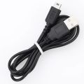 10-Pack USB Charging Cord for 3DS, NDSL, NDSi & DS Lite - 1.2m Black Power Cable Wire.