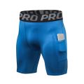 Men's Compression Shorts with Pocket Spandex Running Sport Athletic Workout Performance Underwear.
