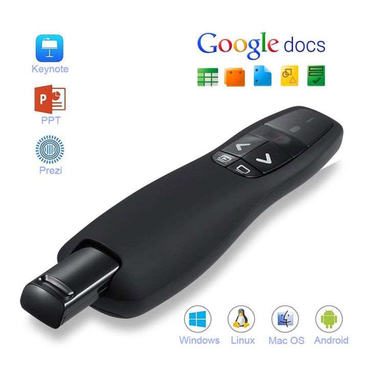 Powerpoint Device 2.4GHz Wireless USB Powerpoint Presentation PPT Flip Pen Pointer ...