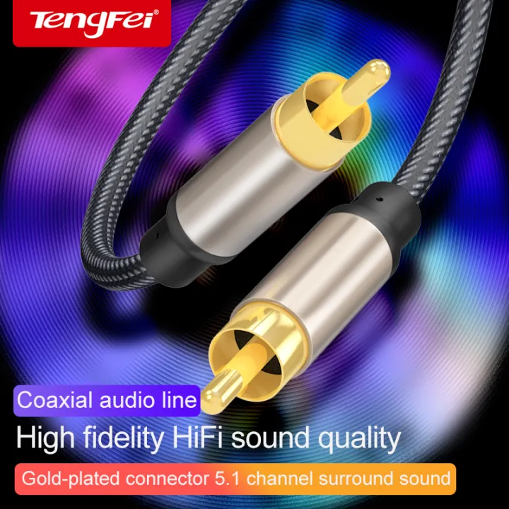 HiFi%205.1%20SPDIF%20Coaxial%20Cable%201m%201.5m%202m%203m%205m%208m%2010m%20Video%20Cable%20for%20TV%20Amplifier%20Speaker%20Soundbar%20-%20Image%202