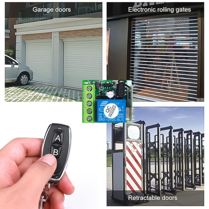 Remote%20Control%20Wireless%20Switch%20433Mhz%20DC%2012V%201CH%20RF%2010A%20Relay%20Receiver%20and%202CH%20Transmitter%20For%20Door%20Electromagnetic%20Lock%20-%20Image%202