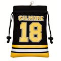 Happy Gilmore 18 Durable Golf Valuables Pouch PU Leather Golf Pouch with DrawstringClosure Golf Ball Handbag Portable BallPouch.