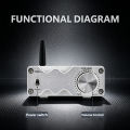 YJCO Mini Power Amplifier TPA3116 Bluetooth 5.0 HiFi Stereo Digital Class D 2.0 Channel 50W+50W Amp Audiophile-Grade D50A. 