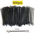 50-600pcs Black Straight Line Hair Clip U-shaped Needle Lady Hairpins Curly Wavy Grips Women Bobby Pins Styling Hair Accessories.