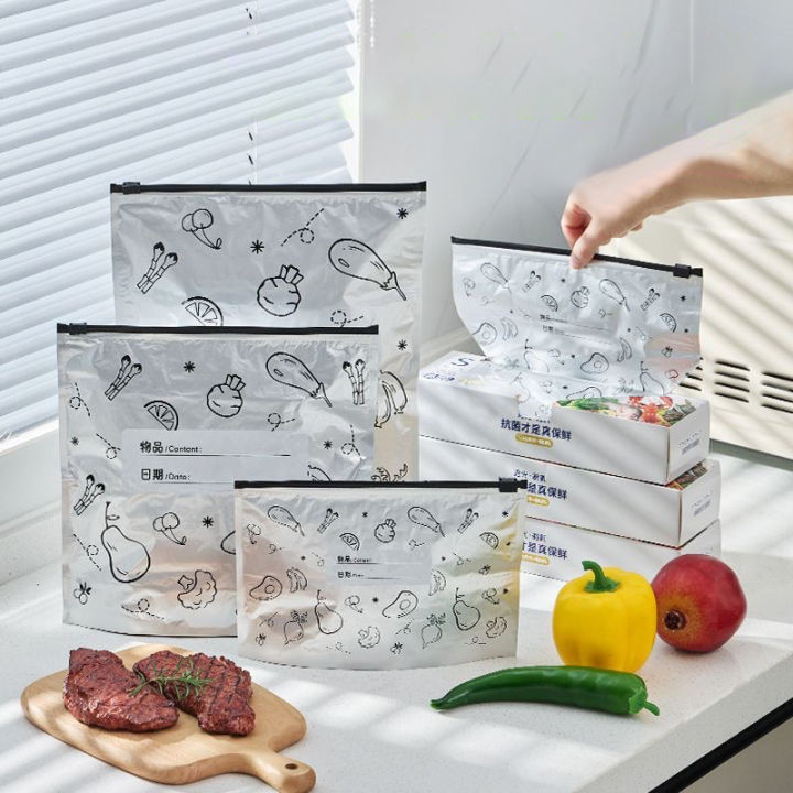 HUAHUABag%20of%2010%20Large%20Aluminum%20Foil%20Food%20Storage%20Bags;%20Reusable,%20Fresh-Keeping,%20Leakproof%20Freezer%20Safe%20Ziplock%20Pouch.HUAHUA%20-%20Image%204