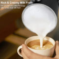 Electric Milk Frother Milk Foam Machine For Coffee Cappuccino Latte 4 in 1 Hot and Cold Foam Maker Automatic Milk Frother Foamer.