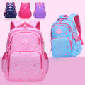 Kid Girl Backpack Student School Bag Fruit Flowers Navy For Children Teenage Schoolbag Primary Waterproof Bookbag Girl Backpack.
