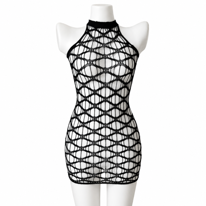 Sexy Cover Up Hollow Out Fishnet Dress without Inside Bikini Sets Summer  Holiday Elastic Mini Bodycon Black Dress Free Size | Daraz.lk
