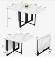 Home foldable dining table, Movable table, kitchen eating table, study Table size 4 feet length 2 feet width 2.5 feet height,. 