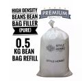 Premium Quality 0.5 Kg Bean Bag Refill/Filler. 