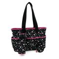 Disney Baby Minnie Mouse Diaper Bag 8 Pockets Black 4 Piece Accessory Set. 