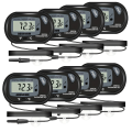 2/4/8Pcs LCD Digital Aquarium Thermometer, Fish Tank Thermometer With Water-Resistant Sensor Probe And Suction Cup For Reptile. 
