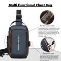 Stylish Men's Sling Bag - Durable Oxford Fabric, Crossbody Chest Pack with Phone Pocket, Zip Closure for Daily Commute.