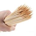 100PCS 20/30CM Disposable Bamboo Skewers Wooden Grill Grilling Bbq Tools Outdoor Cooking BBQ Sticks Barbecue Tools Fruit Sticks. 