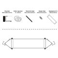 Adjustable Polyester Foot Hammock - Portable Desk Foot Rest, Feet Swing Footrest for Home Office Camping. 