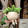 Swing Face Planter Pots, Wall Hanging Planters, Smile Face Resin Flower Pot for Flowers Big Succulent Plants, Creative Pot. 