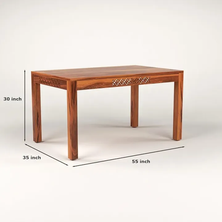 Ramdoot%20Furniture%20CNC%20Solid%20Sheesham%20Wood%20Dining%20Table%206%20Seater%20%7C%20Six%20Seater%20Wooden%20Table%20with%20Four%20Chairs%20and%201%20Bench%20with%20Flower%20Cushion%7C%20Dining%20Room%20Set%20for%20Restaurant%20%7C%20Rosewood,%20Honey%20Finish%20-%20Image%203