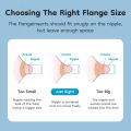 MAMIJOY Silicone Flange Inserts for Breast Pumps Electric Breast Pumps Nipple Tunnel Narrow Connector 13/15/17/19/21/24mm Flange.