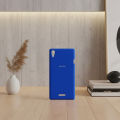 Sony Xperia T3 Back Cover Blue Soft Silicon Case For Xperia T3. 