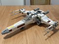 New MOC Space Battle X Spaceship Vehicle Building Blocks Model, Home Decor Ornament, Festival . 