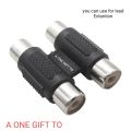 Dual 2 RCA Coupler Video Connecter Plug Socket 2 RCA Female To Female Coupler Audio Connector Adapter. 
