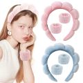 1/2/3PCS Stylish Washing Headband Set Wristbands Scrunchies Spa Bubble Headband for Washing Face Makeup Shower Skincare. 