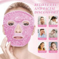Facial and Eye Mask Ice Pack - Reduces facial puffiness, dark circles. Gel bead-shaped hot and cold packs for facial care before. 