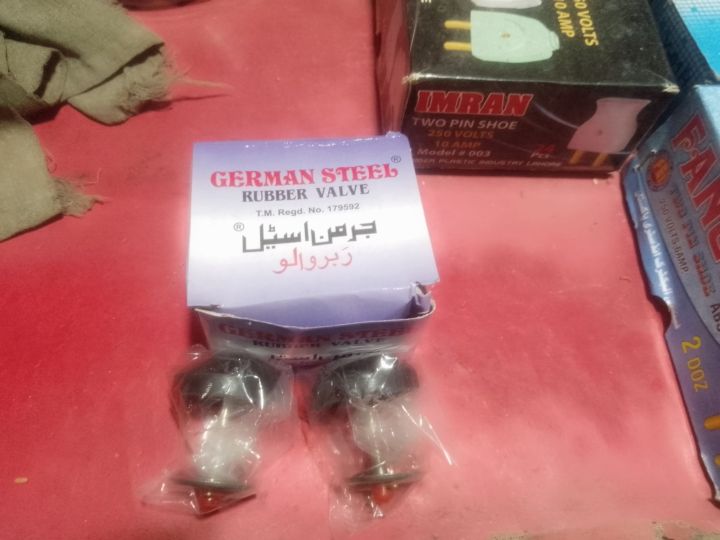 German steel rubber valve