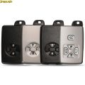 Jingyuqin Smart Card Shell For Toyota Avalon Camry Highlander Crown Corolla Black/White 2/3/4/5 Buttons Remote Car Key Case Fob.