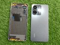 Redmi 13c back glass with side ring replacement parts, redmi 13c Original back body with out lcd ring, Redmi 13 Back housing bagir lcd frame k. 