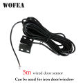 Wofea 5m Wired Door Sensor NdFeB Magnetic Sensor Switch For Open Detector Iron Gate Suitable Waterpoof Outdoor Indoor Using. 
